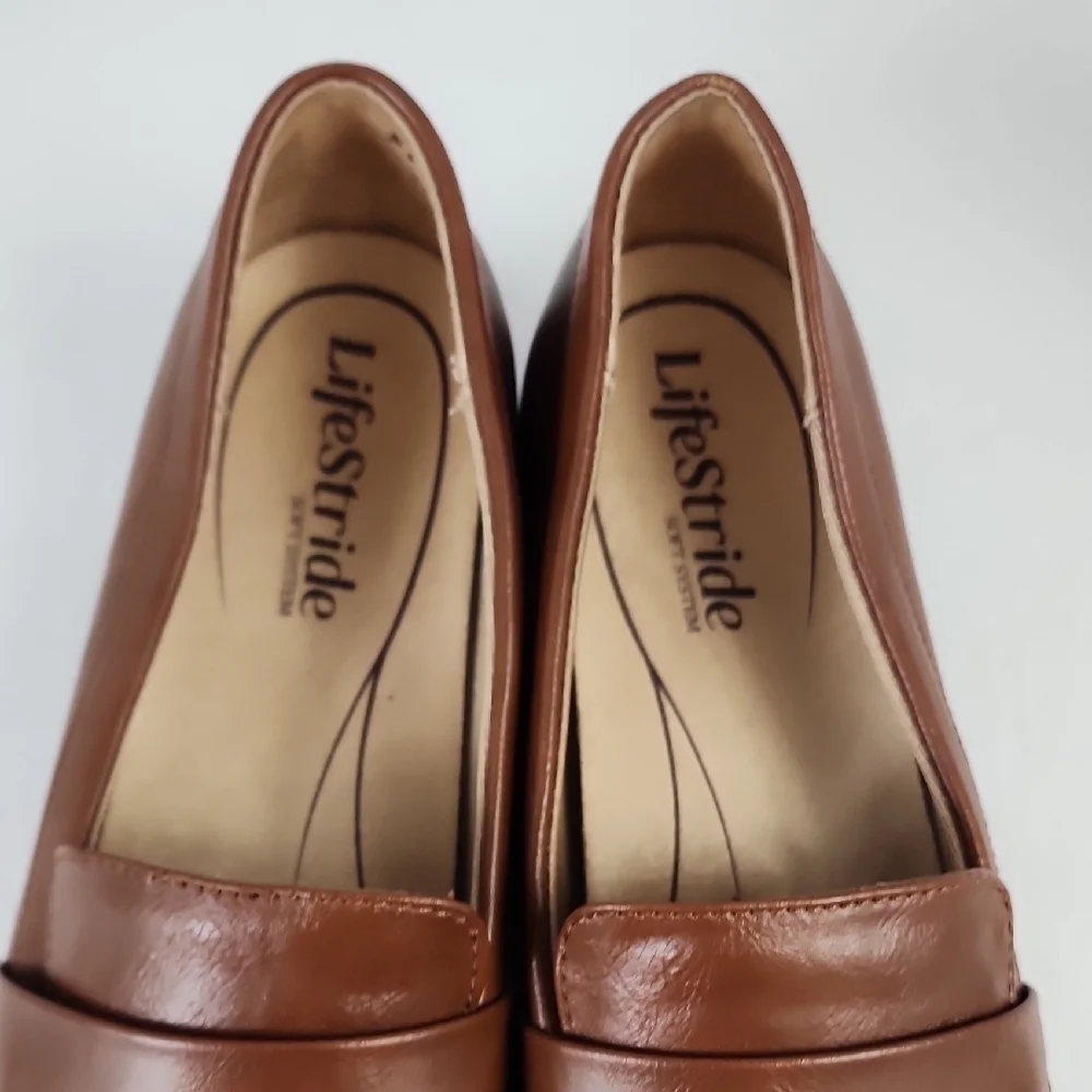 LifeStride Women's Brown Loafers, Size 10